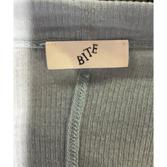 Bite Studios Cotton Tank Top Blue Cotton Sleeveless Small - Picture 4 of 5